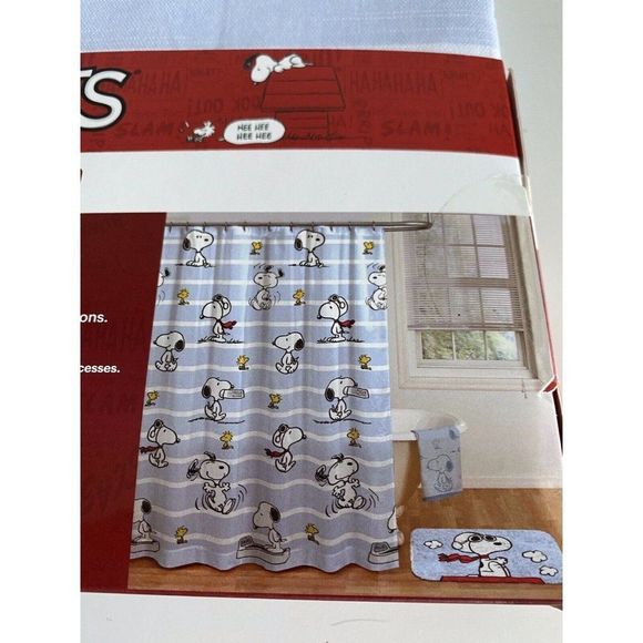Peanuts Bath Peanuts Snoopy Joe Cool Woodstock Fabric Shower